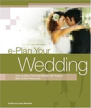 E-plan your wedding : how to save time and money with today's best online resources  Cover Image