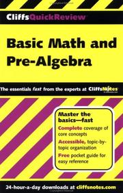 Basic math and pre-algebra  Cover Image