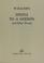 Go to record Epistle to a godson, and other poems