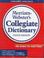 Go to record Webster's ninth new collegiate dictionary.