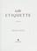 Go to record Emily Post's Etiquette.