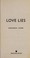 Go to record Love lies