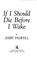Go to record If I should die before I wake--