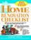 Go to record Home renovation checklist