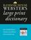 Go to record Random House Webster's large print dictionary.