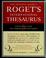 Go to record Roget's international thesaurus.