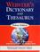 Go to record Webster's deluxe edition : dictionary & thesaurus contains...