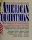 Go to record American quotations