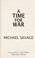 Go to record A time for war