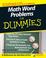 Go to record Math word problems for dummies