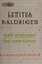 Go to record Letitia Baldrige's new manners for new times : a complete ...
