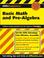 Go to record Basic math and pre-algebra
