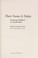 Go to record Their name is today : reclaiming childhood in a hostile wo...