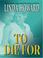 Go to record To die for Blair Mallory, book 1.